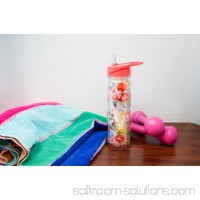 Boston Warehouse Insulated Glitter Filled Flip Top Sport Water Bottle, 20oz, multiple colors   568374500